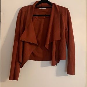 Faux suede Moto jacket